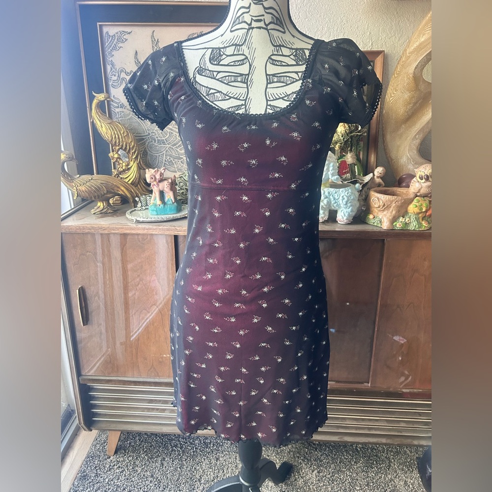 Y2K mesh mini (goth princess)